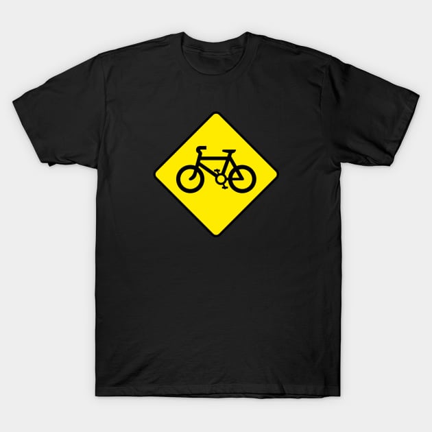 Bicycle Sign T-Shirt by LefTEE Designs
